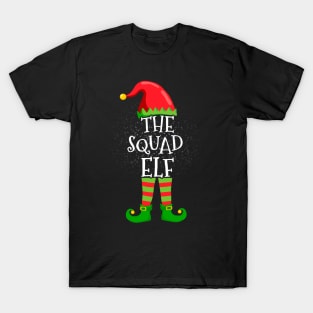 Squad Elf Family Matching Christmas Group Funny Gift T-Shirt